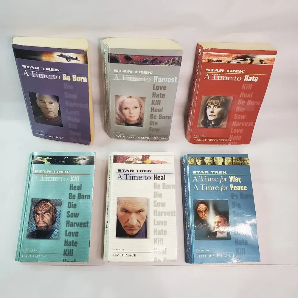 Star Trek A TIME TO Series Lot Of 6 - Science Fiction 1st Edition Paperbacks